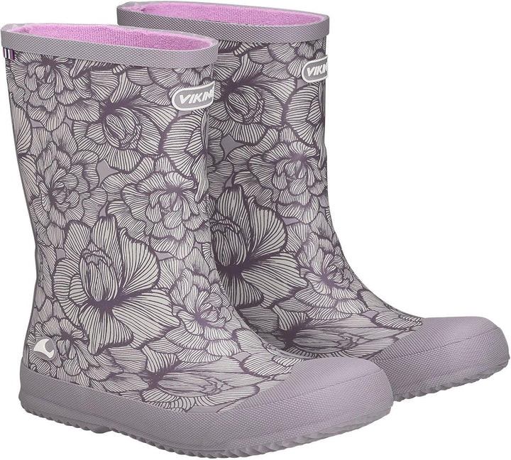 Viking Unisex Kinder Indie Print Gummistiefel 20 EU Dusty Pink Cream, 20 EU Dusty Pink Cream