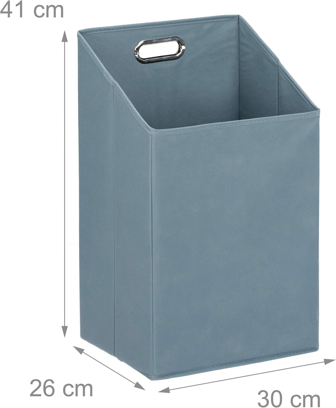 Relaxdays Badregal mit Wäschekorb aus Bambus HBT 95 x 40 x 30 cm Badschrank mit 2 Ablagen für Badacc