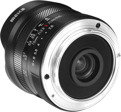 Meike 7,5 mm f2.8 Ultra-Weitwinkel-Objektiv für spiegellose Sony E Mount A6400 A5000 A5100 A6000 A61