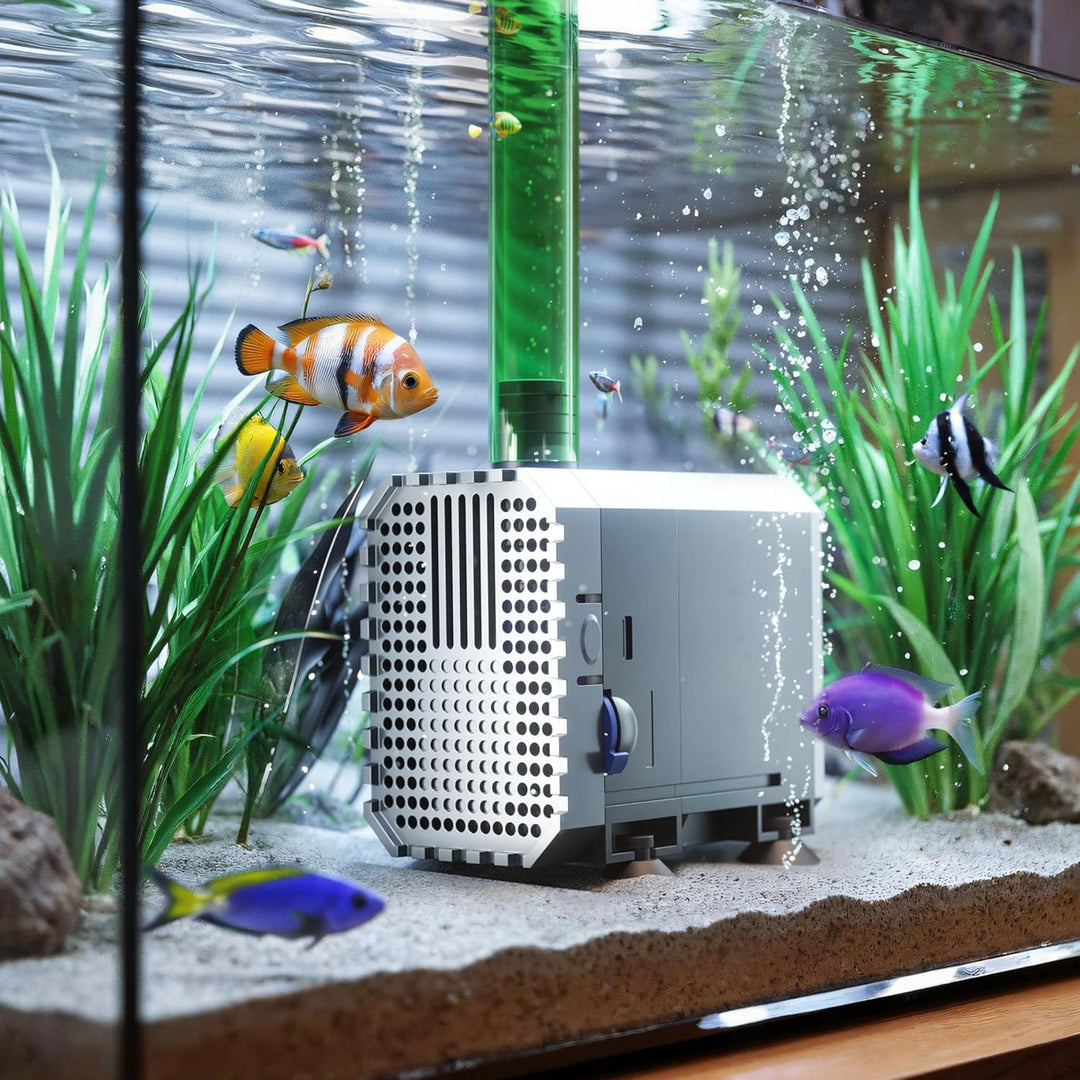 SunSun CHJ-600 ECO Aquarium Pumpe 600 l/h 8 W Aquariumpumpe mit regulierbarem Durchfluss für kleines