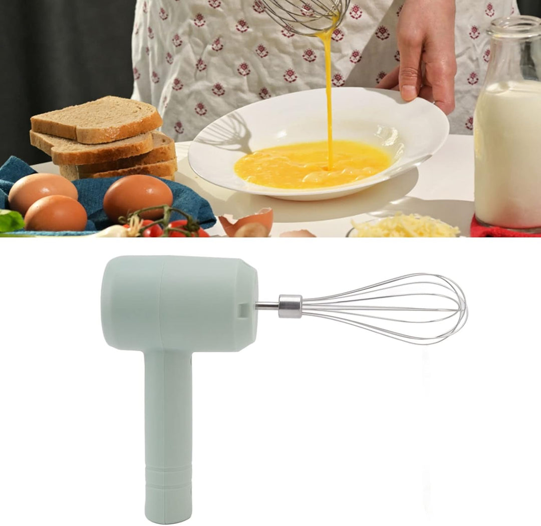 Luqeeg Handheld Milchschäumer, Elektrischer Handrührer, USB Wiederaufladbarer Tragbarer Kabelloser H