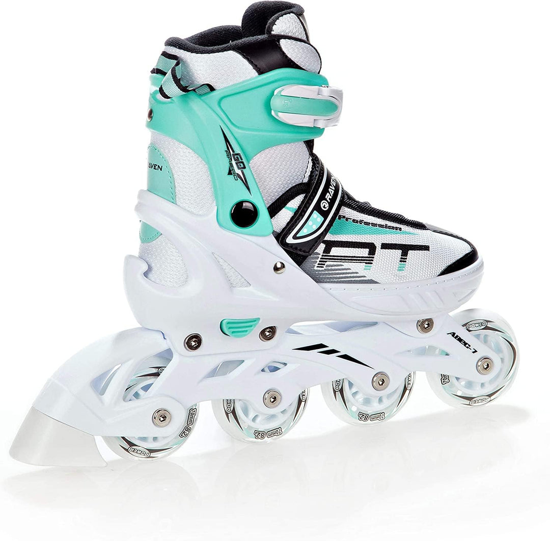 Inline Skates Inliner Raven Profession White/Mint 38-42(25cm-27,5cm), White/Mint 38-42(25cm-27,5cm)
