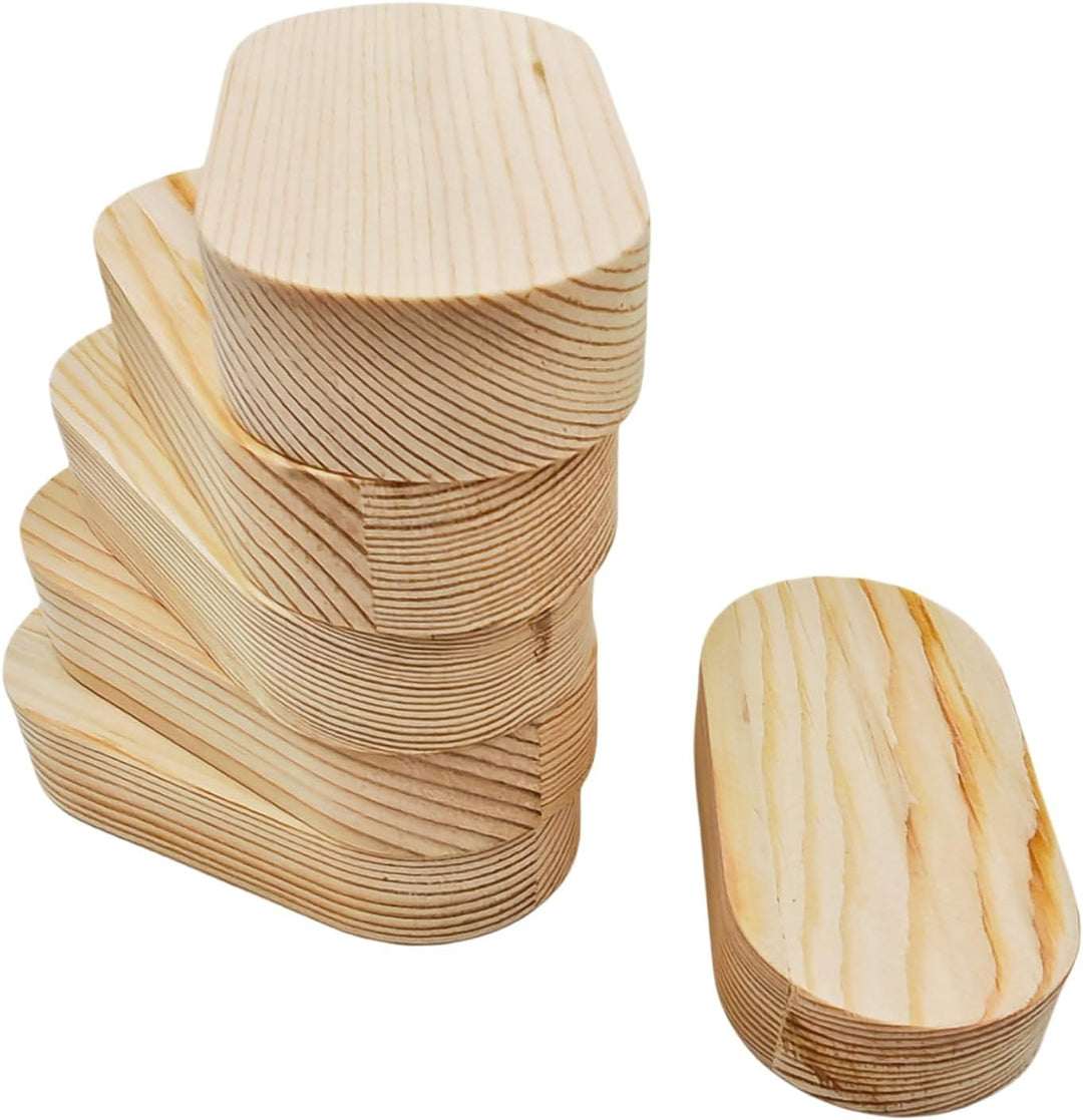Unlackierte Holzblöcke Ovale Holzplatten für Bastelarbeiten, Leere Schnitzholzblöcke zum Gravieren,