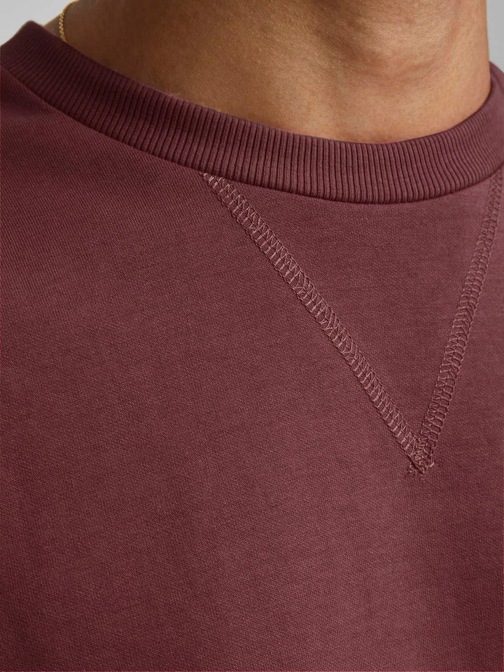 JACK & JONES Herren Jjebasic Sweat Crew Neck Noos Sweatshirt S Rot (Port Royale/Reg), S Rot (Port Ro