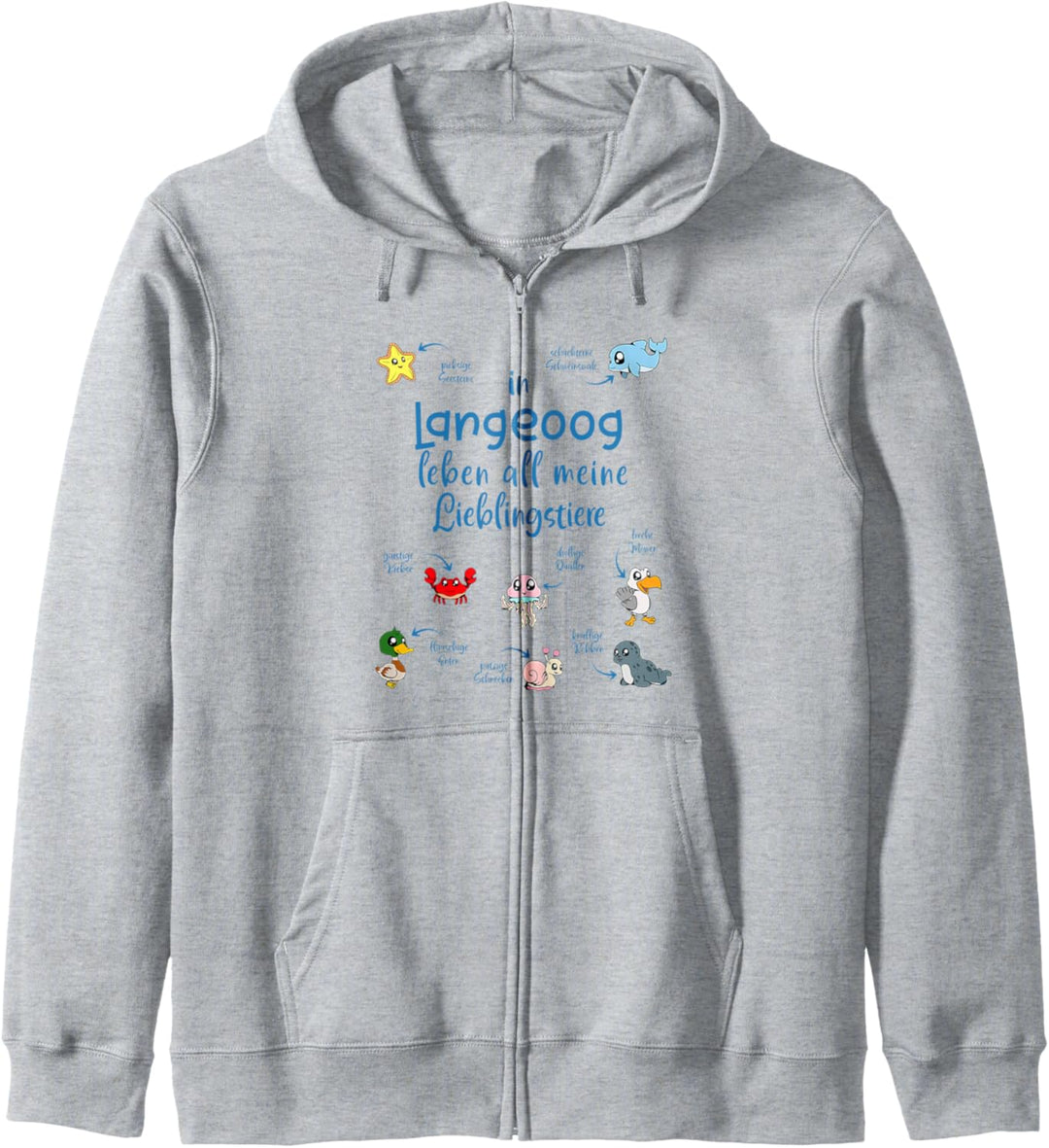 Meine Lieblingstiere in Langeoog Kapuzenjacke