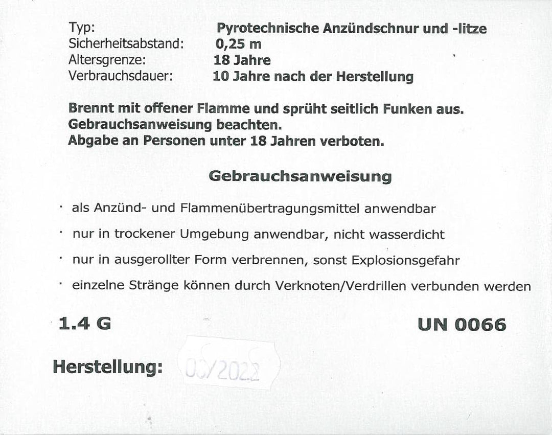 Litze gelb (langsamer) - Lieferung erst nach Sylvester
