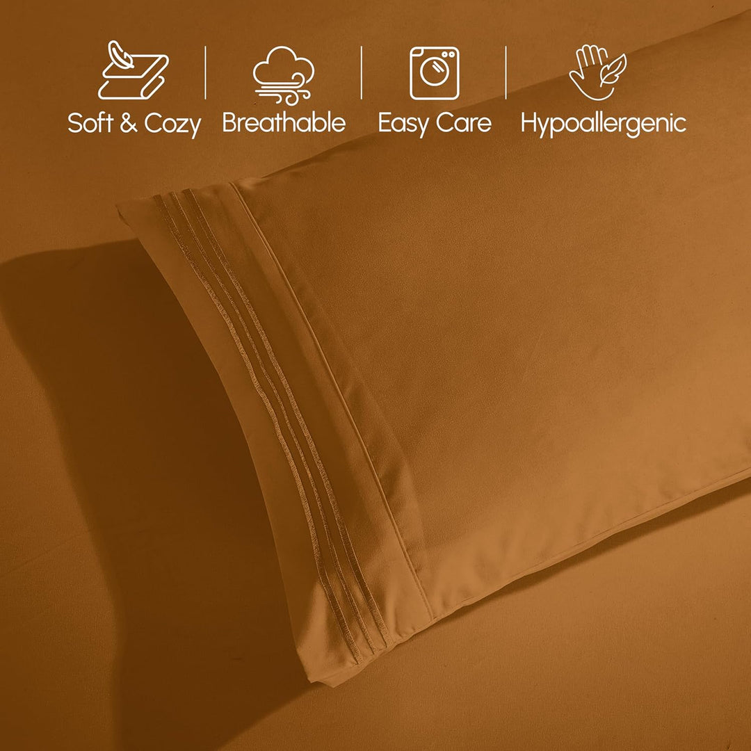 Elegant Comfort TM Luxuriöses Bettwäsche-Set, ägyptische Fadenzahl 1500, Bestickt, hochwertig, Hotel