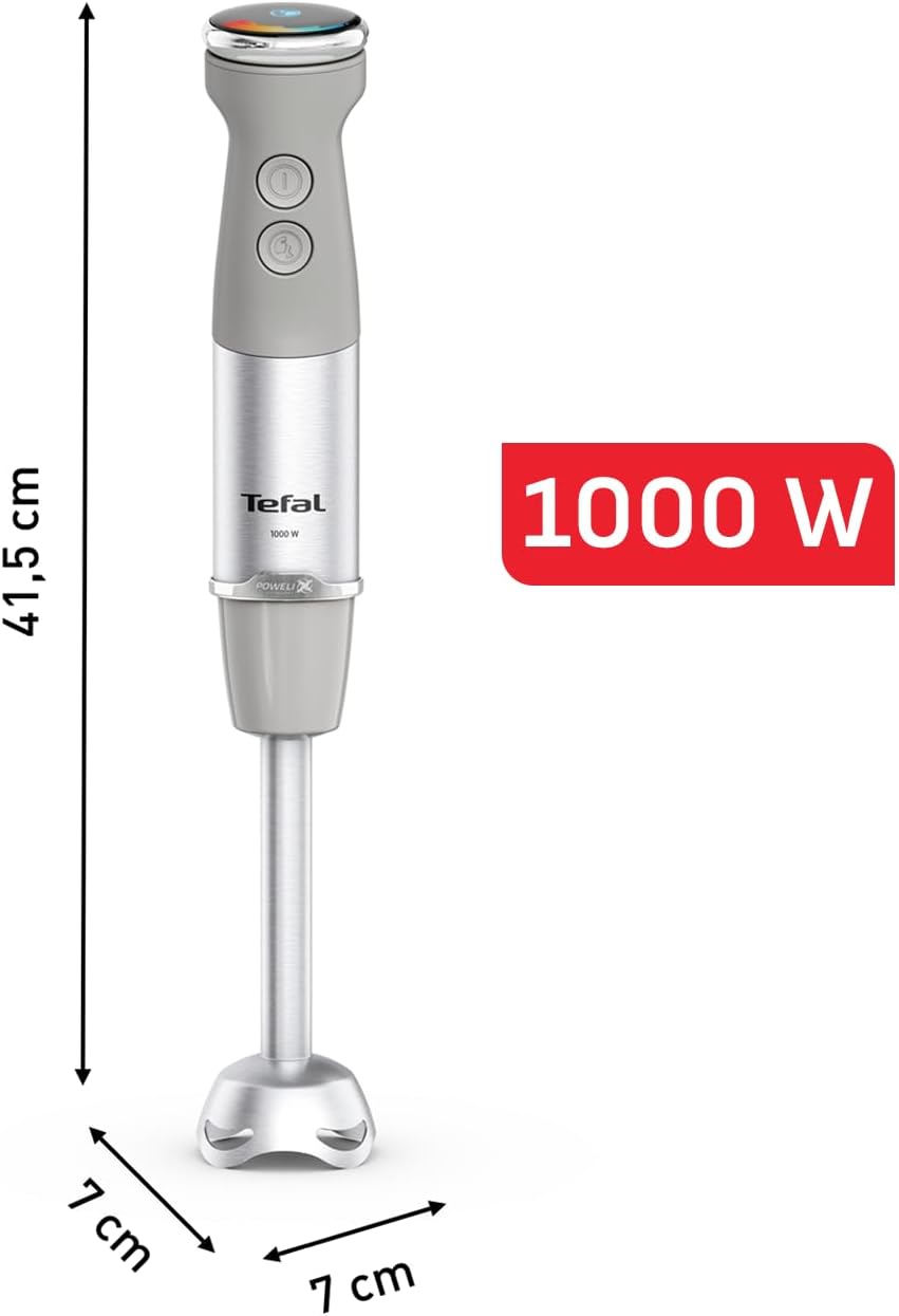 Tefal Quickchef+ Stabmixer, Powelix-Klingentechnologie, 20 Geschwindigkeitsstufen, Turbomodus, kompa