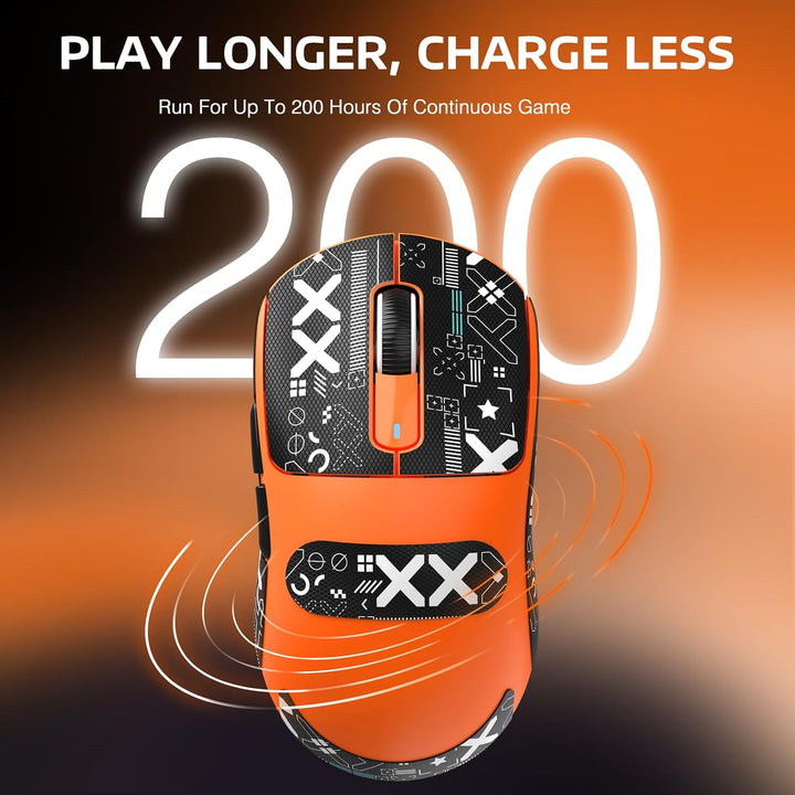 VGN GAMEPOWER x Attack Shark X3 Superlight Kabellose Gaming-Maus, 49g Ultraleicht Esports Mouse, 260