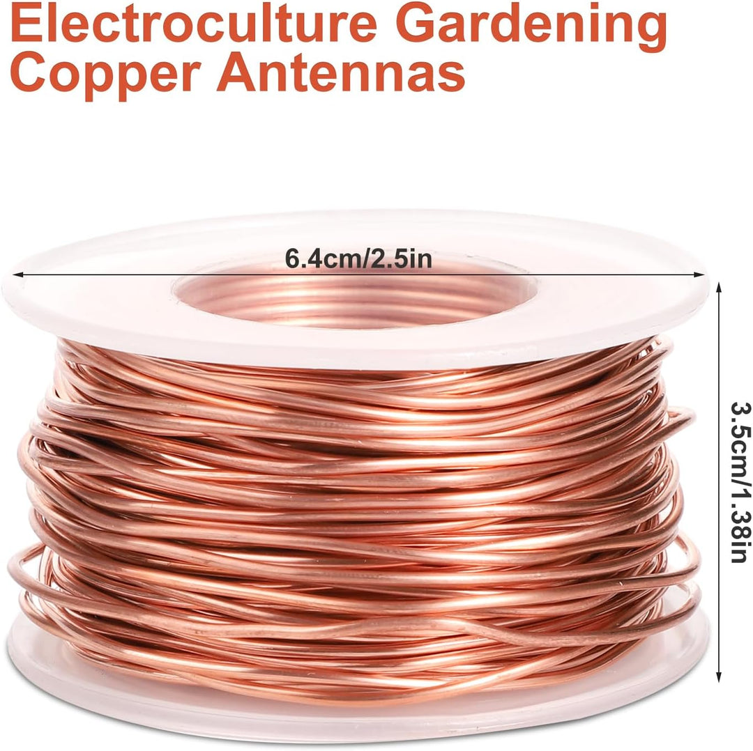 Electroculture Gardening Kupferdraht, 20m 99,9% Reiner Kupferdraht 16 Gauge blanker Kupferdraht für