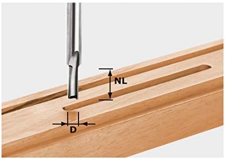 Festool Nutfräser HW S8 D8/30 8 x 30 mm VHW, 8 x 30 mm VHW