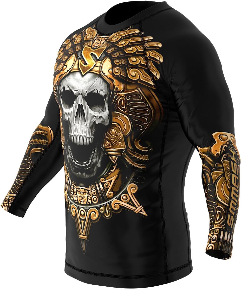 SMMASH Koi Rashguard Herren Kampfsport Langarm, Sport Longsleeve Atmungsaktiv und Leicht, Sportobert