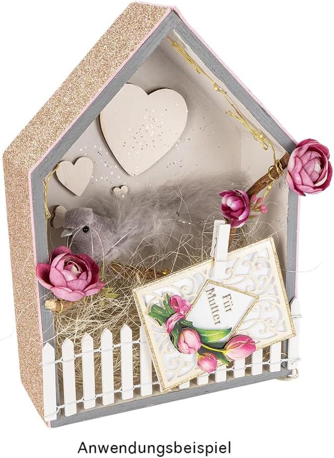 Stanzschablonen | Mini-Karten | 14cm x 9,4 cm | 4 Stück