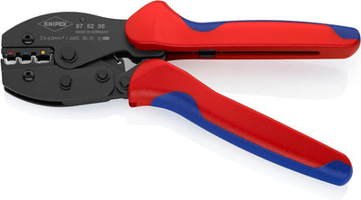 Knipex PreciForce® Crimpzange brüniert, mit Mehrkomponenten-Hüllen 220 mm 97 52 36 Single, Single