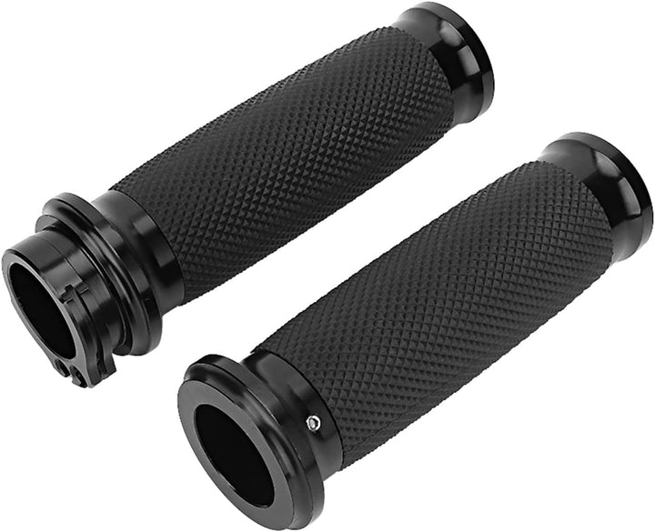 Gorgeri Motorrad Lenkergriffe, 1 Paar Universal Motorrad 25mm Handgriff Aluminium + Gummi Anti-Rutsc