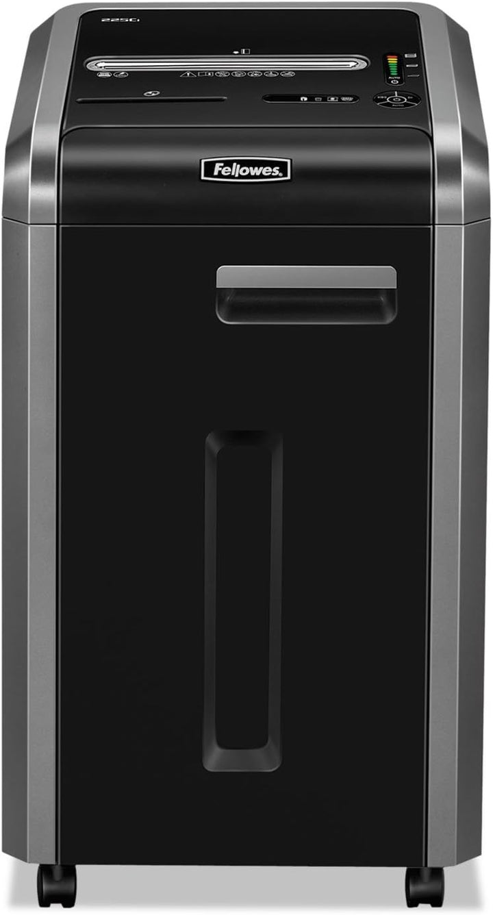 Fellowes 225i Powershred Strip Aktenvernichter schwarz schwarz/grau 225Ci Querschnitt, Kreuzschnitt