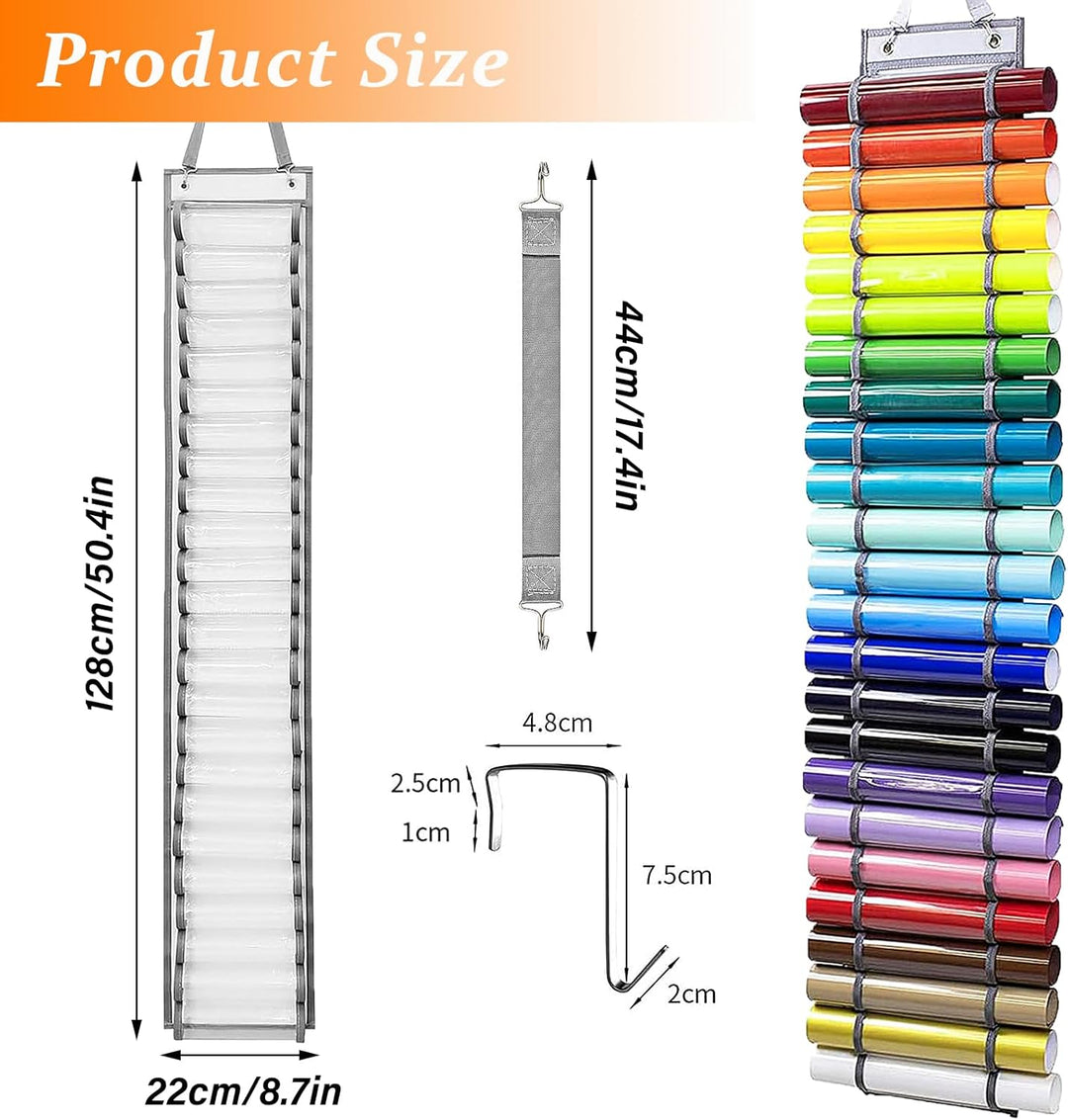 Begpoee Vinyl-Rollen-Organizer, Vinylrollenhalter Wandhalterung, Vinyl Rollenhalter, Vinyl Organizer