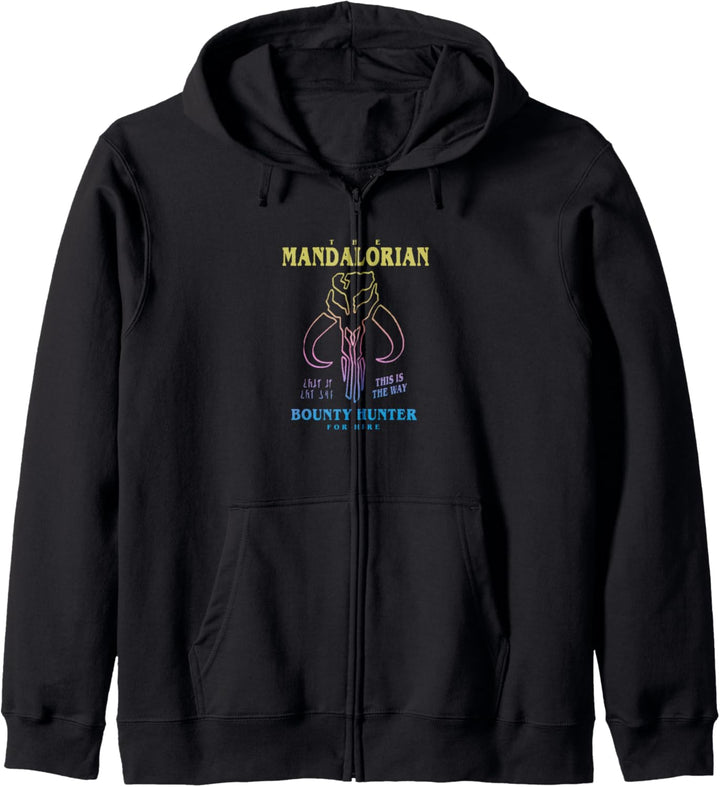 Star Wars: The Mandalorian Bounty Hunter Logo Outline Kapuzenjacke