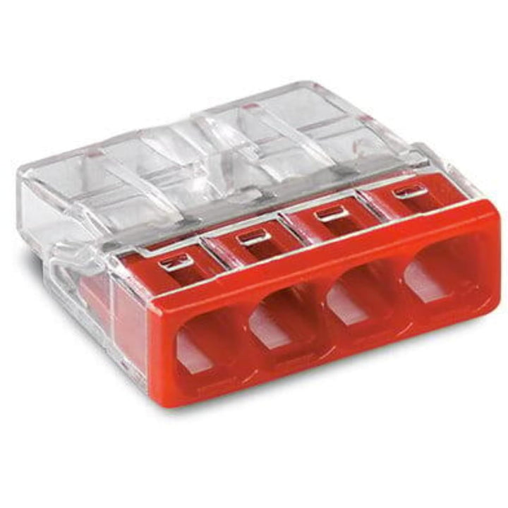 WAGO Verbindungsklemmen 2273-204 | 4 Leiter, bis 2,5 mm², 100 Stück, COMPACT Verbindungsklemme für e