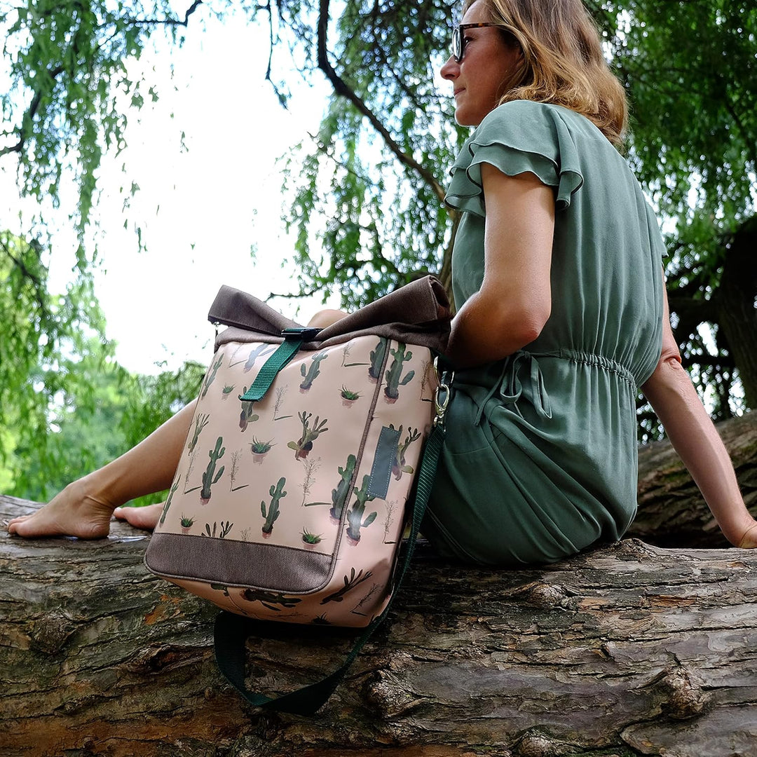 Ikuri Fahrradtasche für Gepäckträger Satteltasche Einzeltasche Packtasche, abnehmbar, mit Tragegurt
