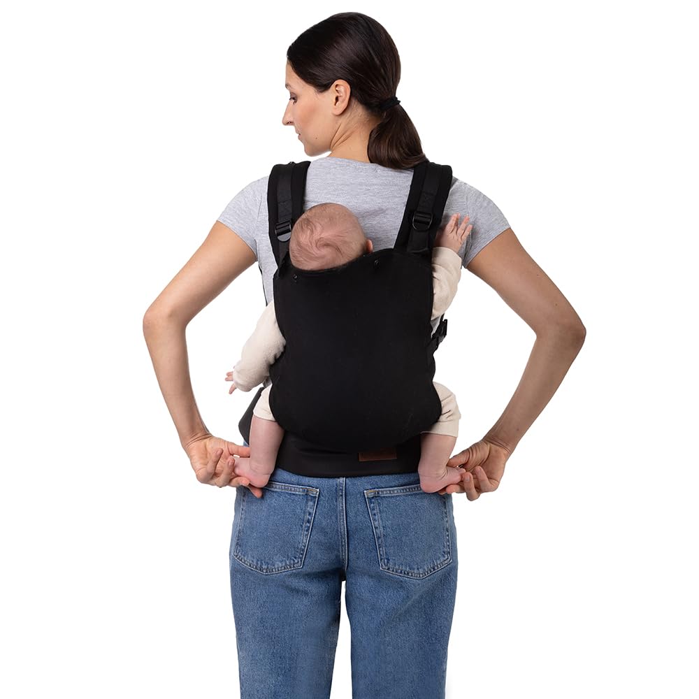 MoMi COLLET Babytrage für Kinder im Alter 3-48 Monate (4-20 kg Körpergewicht), 2 Tragepositionen mit