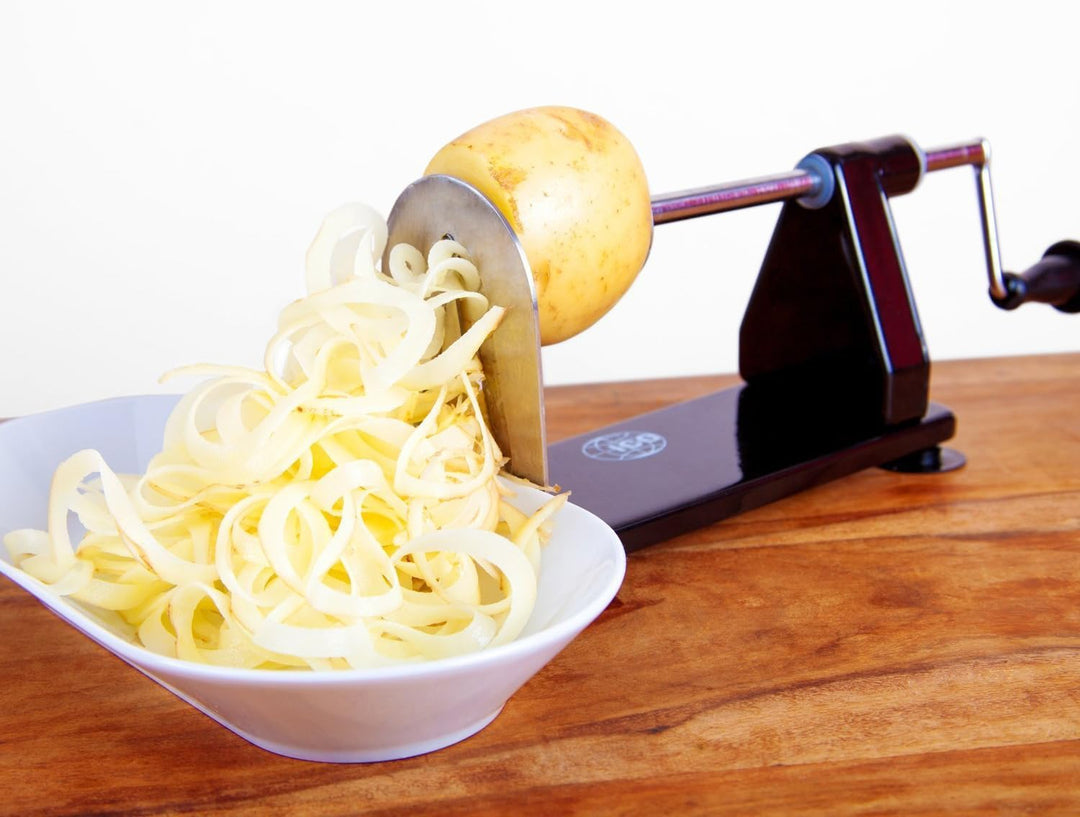 ICO 3-Klingen Stahl Spiralschneider Gemüse, Zucchini Spaghetti Schneider oder Zoodles Spiralschneide