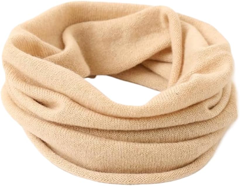 Prettystern Damen Herren Kaschmir Loop Schal warm Cashmere Rundschal Strick-schal Rund-Halstuch Wint