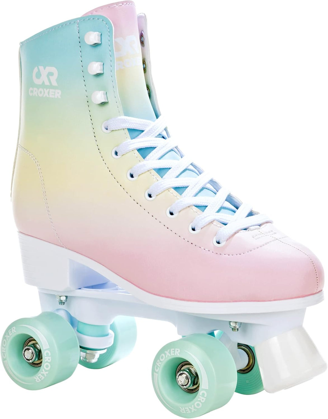 CROXER Rollschuhe Roller Skates für Kinder Erwachsene Mädchen Damen 39 (25,5cm) Alessa Rainbow, 39 (