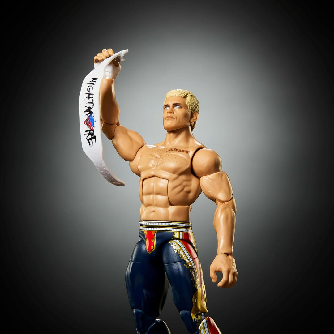Mattel WWE Elite Actionfigur & Zubehör, Serie #125 Set, 15,2 cm grosses Sammlerstück Cody Rhodes mit
