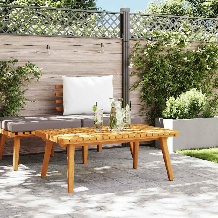 vidaXL Akazienholz Massiv Garten Couchtisch Beistelltisch Teetisch Gartentisch Holztisch Massivholzt