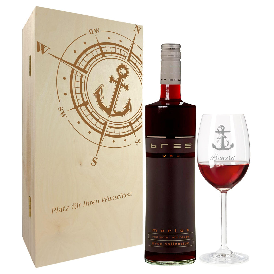 Geschenk zum Valentinstag – Wein Geschenksets – Weinglas mit Gravur 460ml – Geburtstagsgeschenke – G
