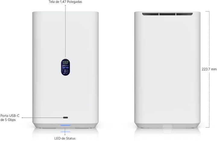 Ubiquiti NAS System UNAS-2 2 Einschübe 3.5" Weiss