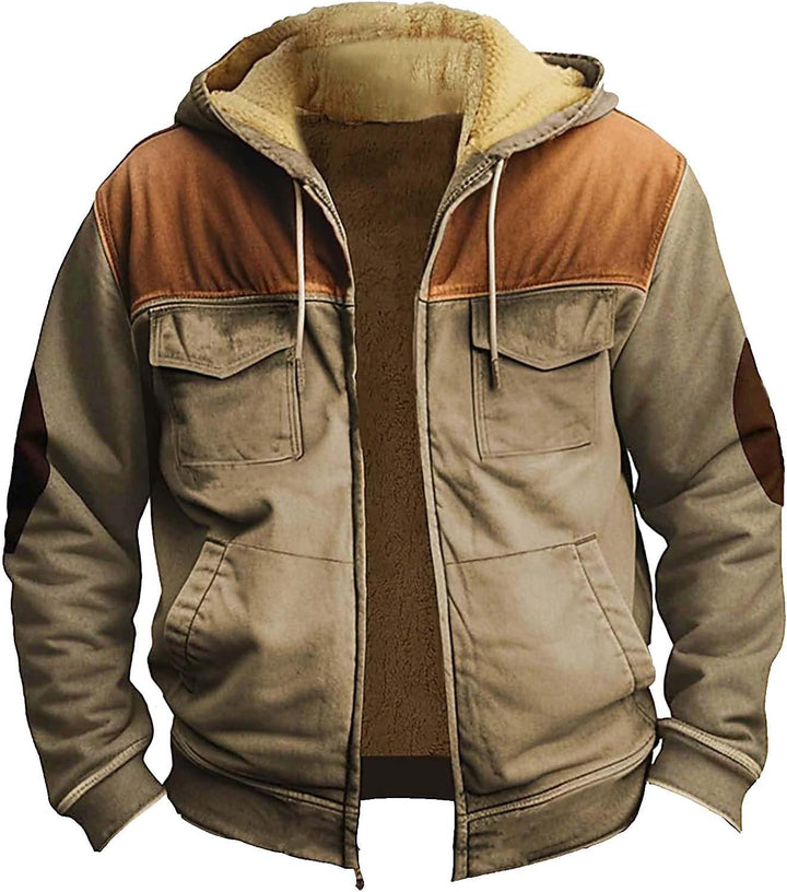 Hoody Herren Cool Mantel Lauschig Langarm Kapuzen Tailliert Kordelzu Hoodie Herren Schlichte Kurz Wi