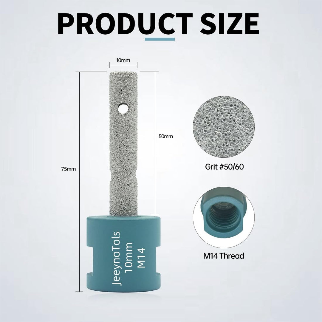 Diamant-Fräsbohrer 10mm für Vergrösserung, Formgebung, Schleifen, runde Fase Bestehende Löcher in Po