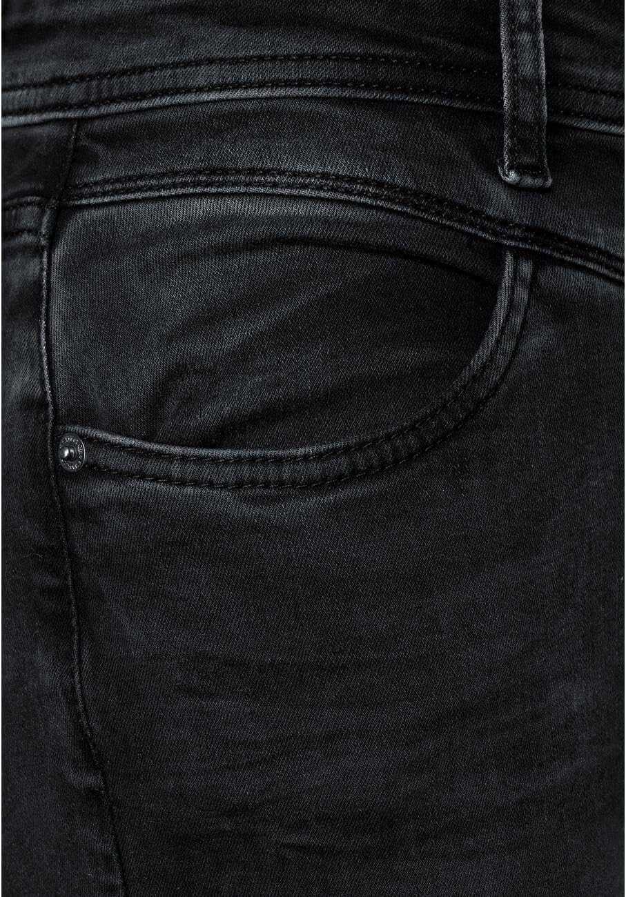 Street One Damen A375797 Jeanshose High Waist 26W / 32L Black Washed, 26W / 32L Black Washed