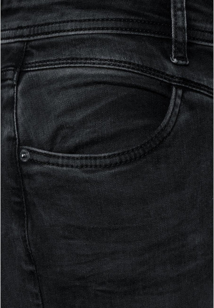 Street One Damen A375797 Jeanshose High Waist 26W / 32L Black Washed, 26W / 32L Black Washed