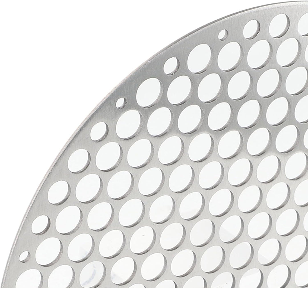 Runder Edelstahl-Grillrost, rundes Grillnetz, Drahtgeflecht, Gestell für Outdoor-Camping, Kochgeschi