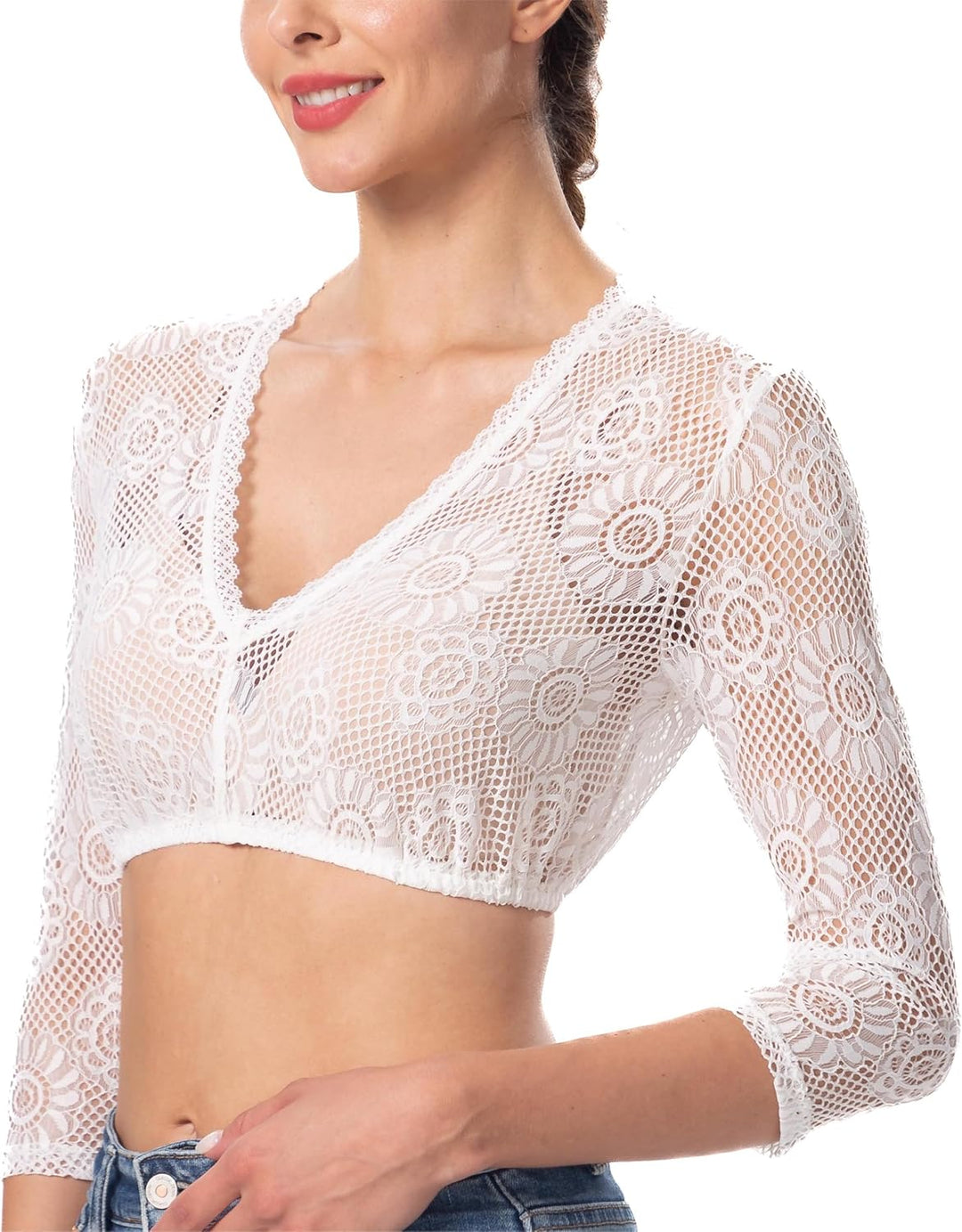 Dirndlwelle Dirndlbluse Damen Trachtenbluse Dirndl Bluse Damen Dirndlbluse Spitze Dirndlbluse weiss