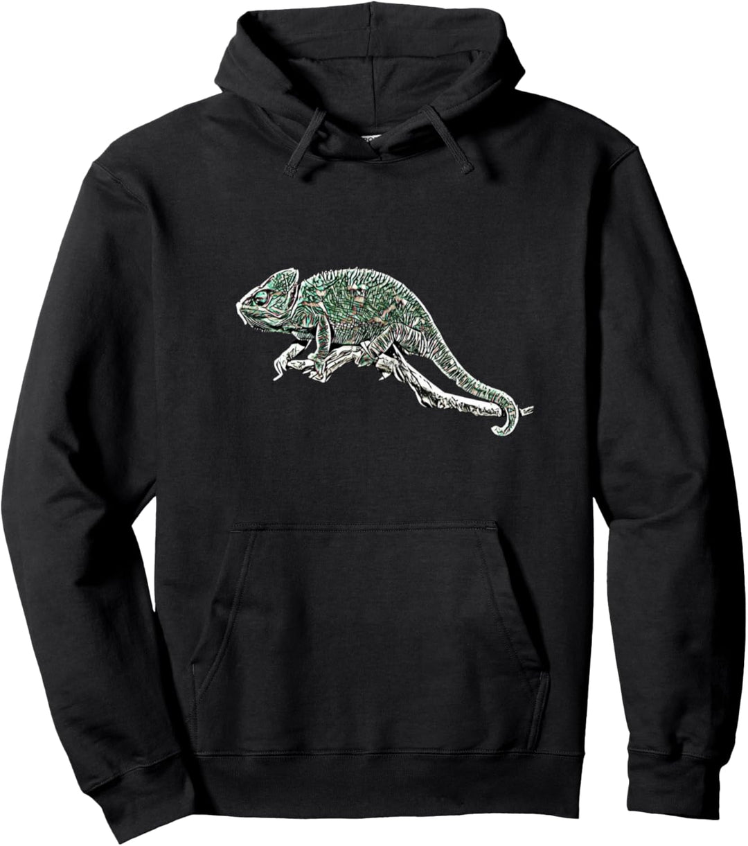Chamäleon Motiv Reptilien Terrarium Echsen Reptil Chamäleons Pullover Hoodie