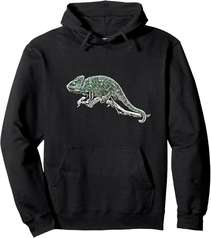 Chamäleon Motiv Reptilien Terrarium Echsen Reptil Chamäleons Pullover Hoodie