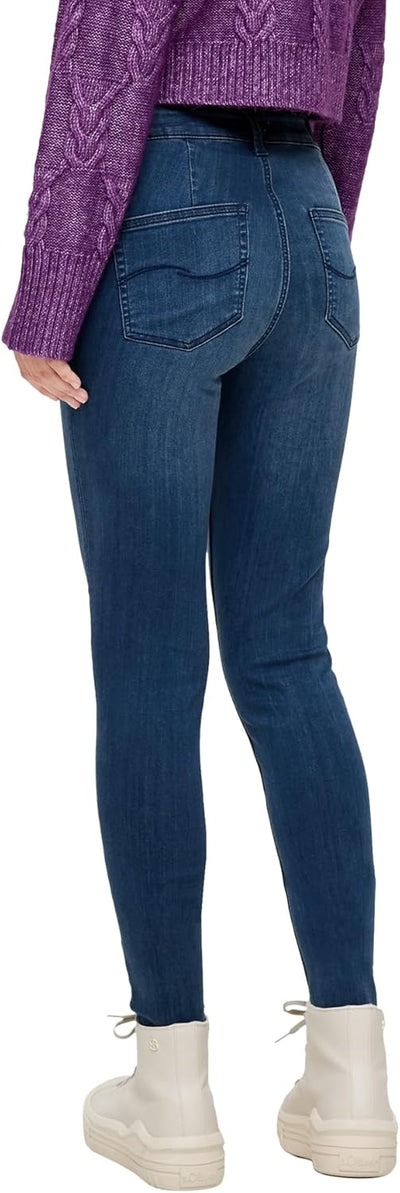 Q/S by s.Oliver Damen Jeans Hose, Sadie High Rise Skinny Leg 32W / 30L Blau, 32W / 30L Blau