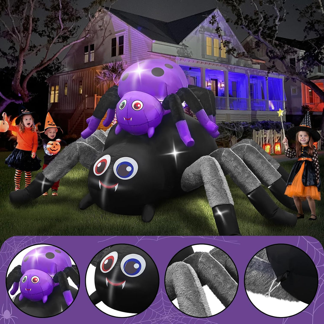 Kalolary 10Ft Halloween Aufblasbar Dekoration | Halloween Deko Aufblasbarer Riesiger Baum Kürbis Gei