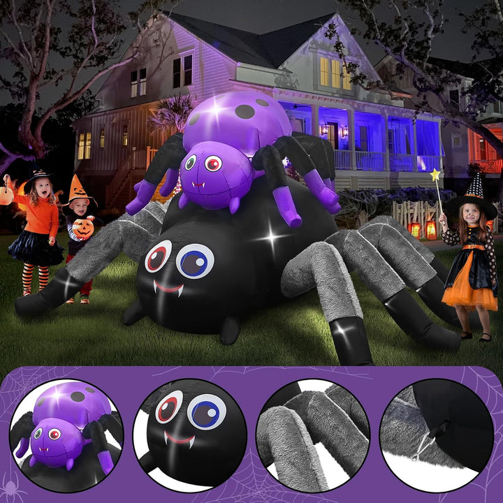 Kalolary 10Ft Halloween Aufblasbar Dekoration | Halloween Deko Aufblasbarer Riesiger Baum Kürbis Gei