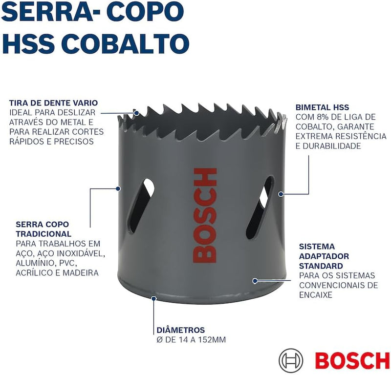 Bosch Accessories Bosch Professional 1x Lochsäge HSS Bimetall für Standardadapter (für Metall, Alumi