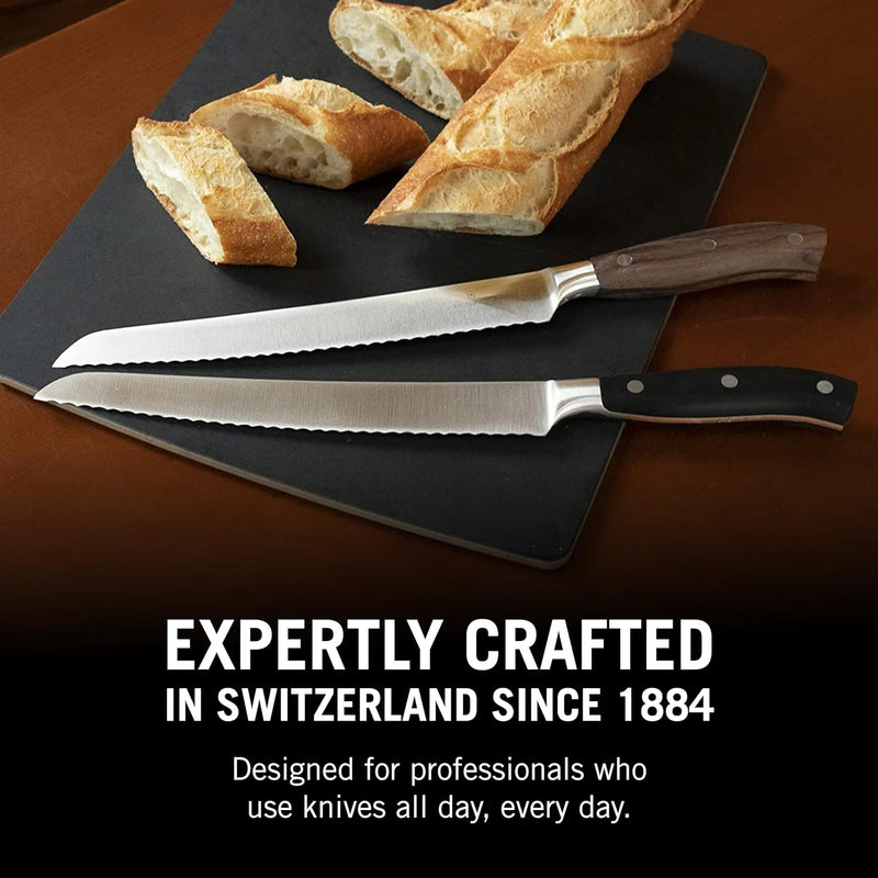 Victorinox, Grand Maître, Profi Brot- und Konditormesser, Extra Scharfe Klinge, Wellenschliff, 23 cm