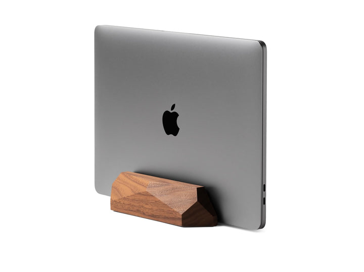 Oakywood Vertikaler Laptop Ständer - Verstellbares Schreibtisch-Dock aus Holz - Kompatibel mit MacBo