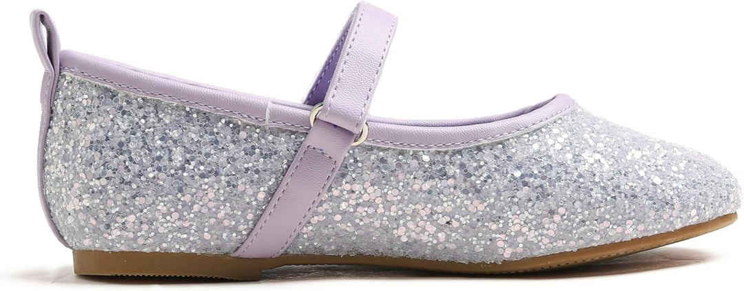 Feversole Girls Cute Dress, Mädchen süsses Kleid Mary Jane Schuhe weiche Party Urlaub Ballerinas 32