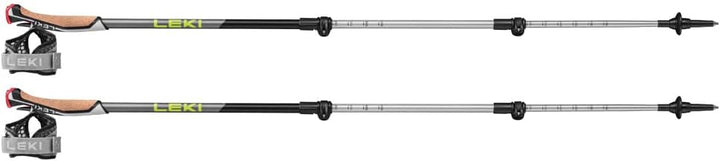 LEKI Passion Stöcke 90-130cm black-silvergray-neonyellow, 90-130cm black-silvergray-neonyellow