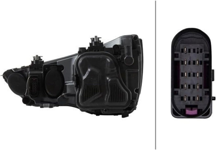 HELLA 1EG 354 837-021 FF/Halogen-Hauptscheinwerfer - rechts - für u.a. Audi A1 (8X1, 8Xk)