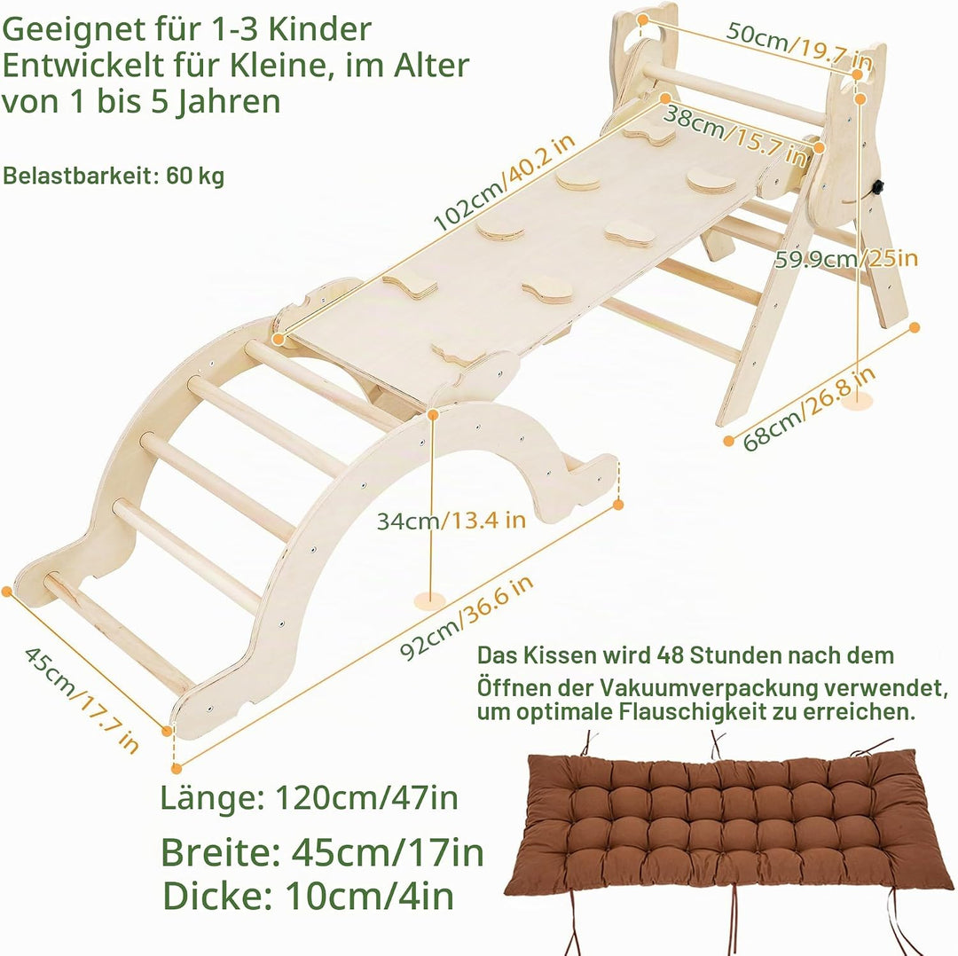 Yrthe Voitom Klettergerüst Indoor Geschenke Junge Mädchen - Montessori Spielzeug ab 1.5 2+ Jahre Jun